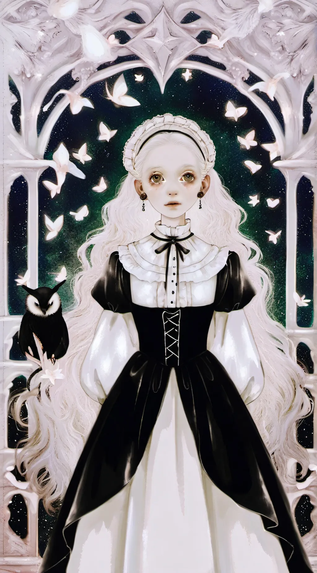 ai character: Lavender  background