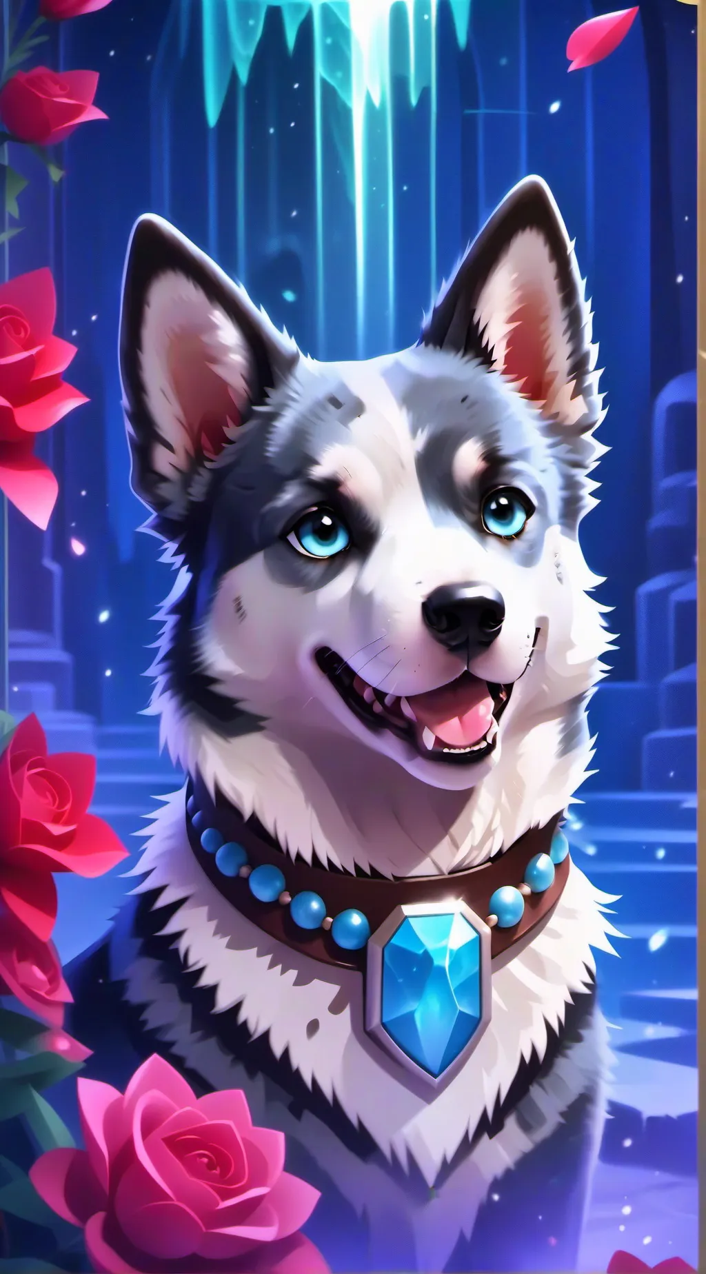 ai character: bluey au background