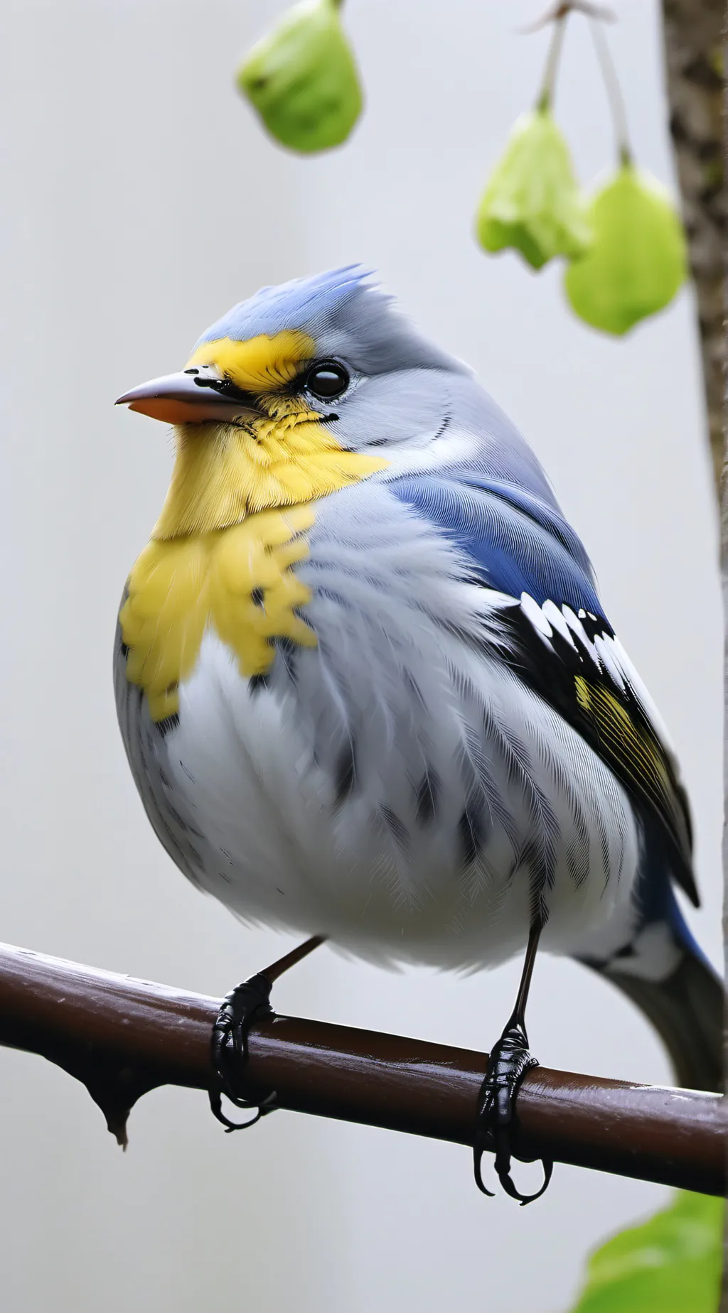 ai character: Fat bird background