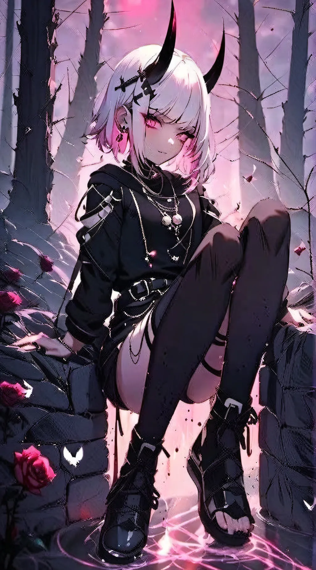 ai character: Rose background
