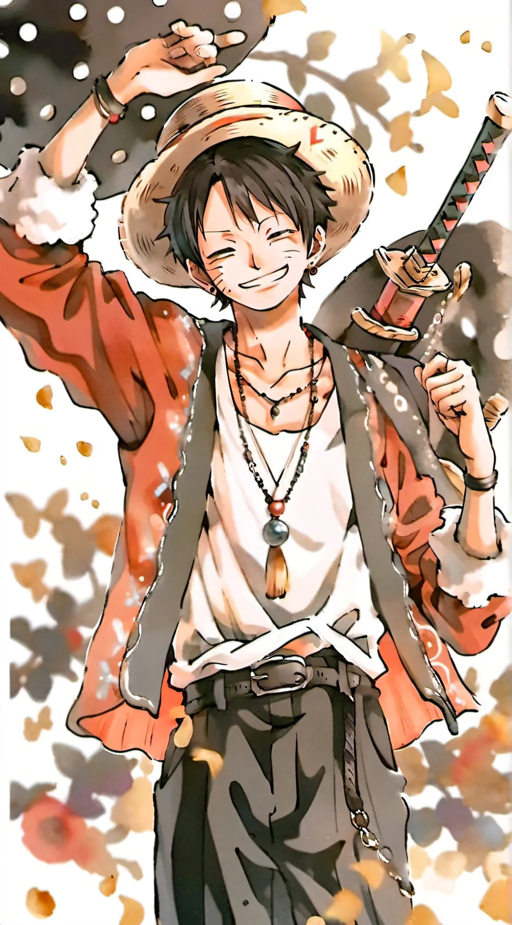 ai character: one piece  background