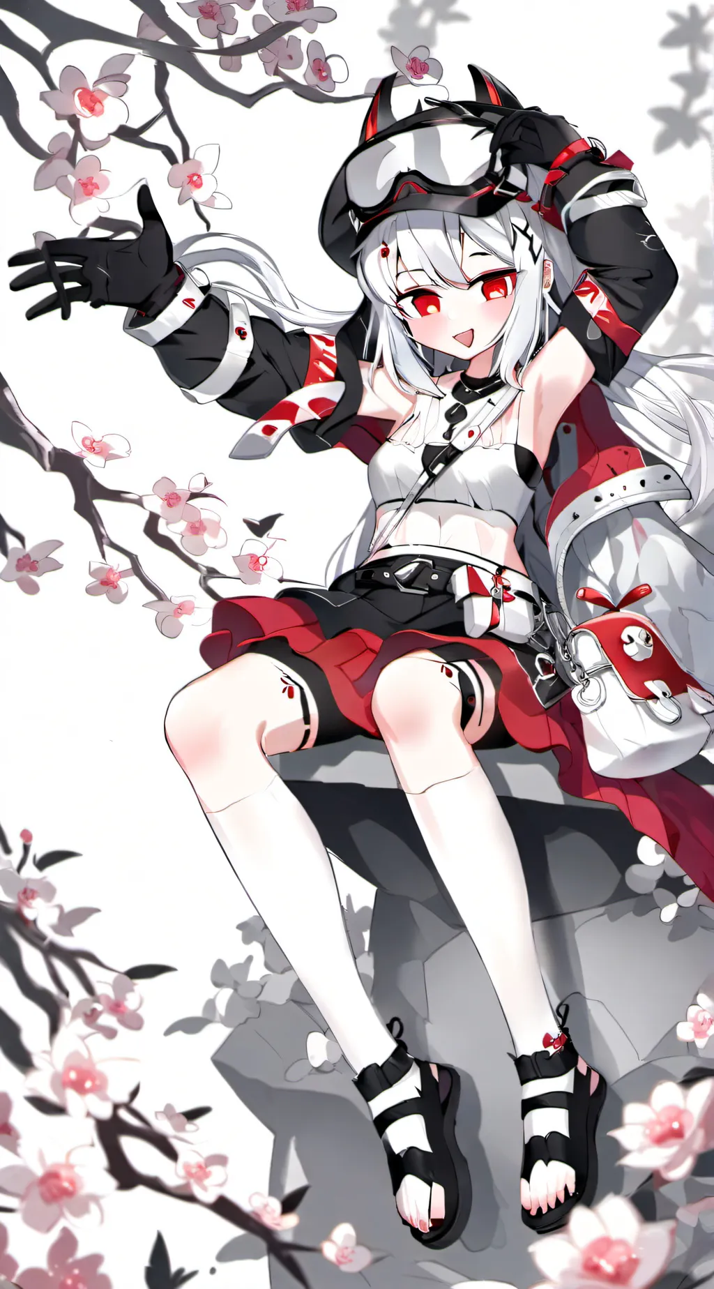 ai character: Gacha heat background