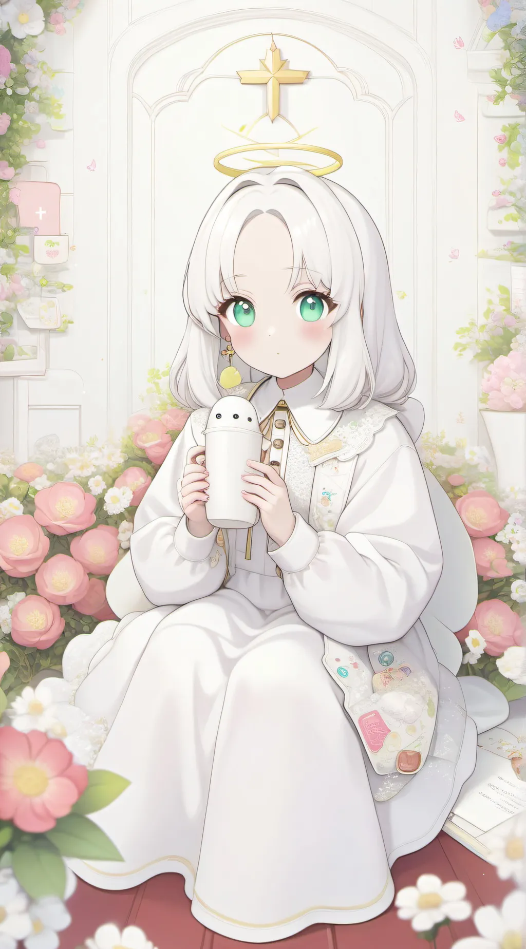 ai character: shopa background