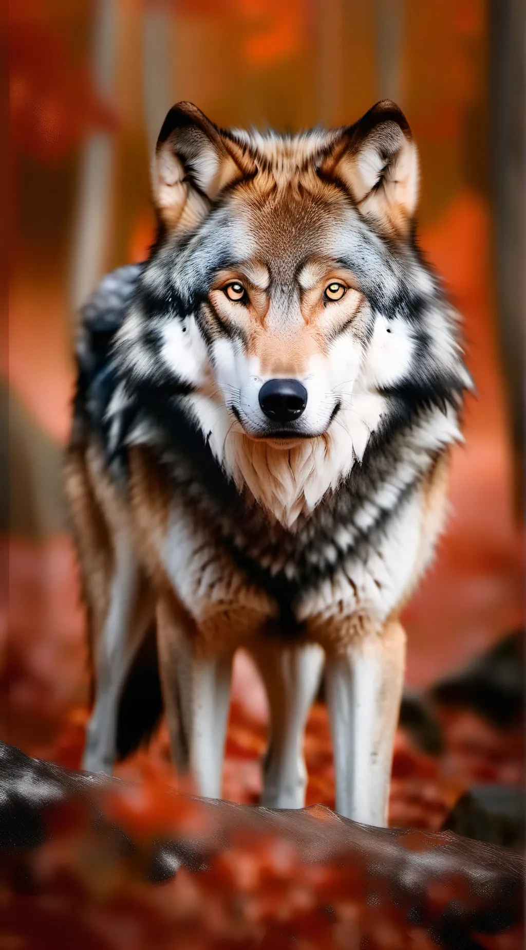 ai character: wolf background