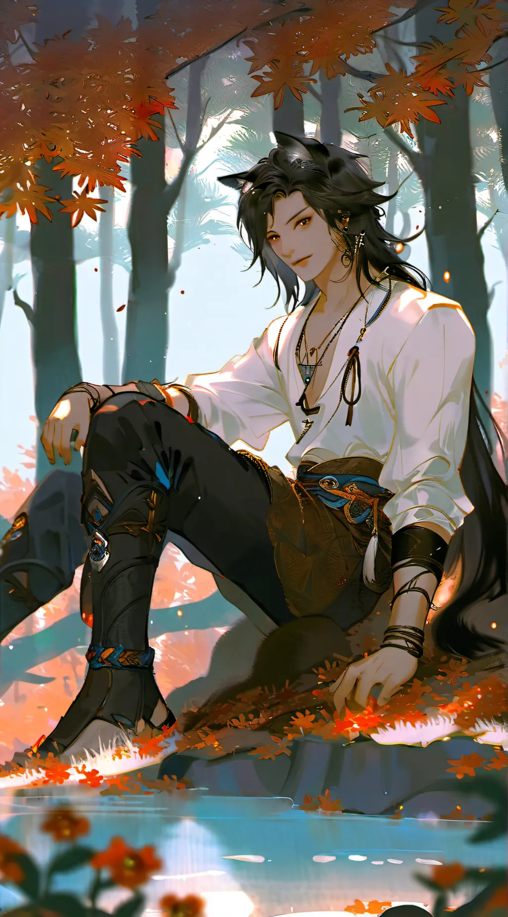 ai character: 🖤 Gale 🖤 background