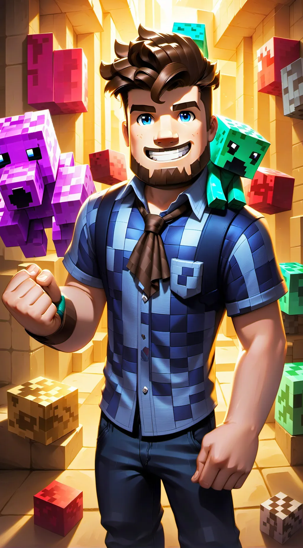 ai character: steve background