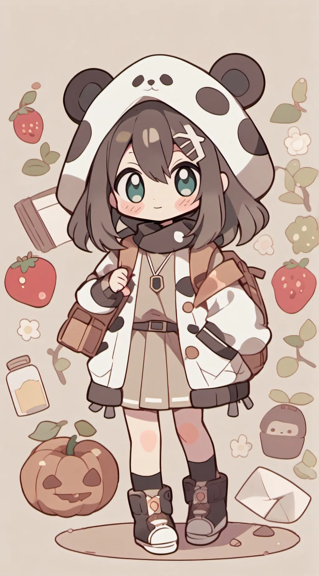 ai character: Tsuyu Asui background