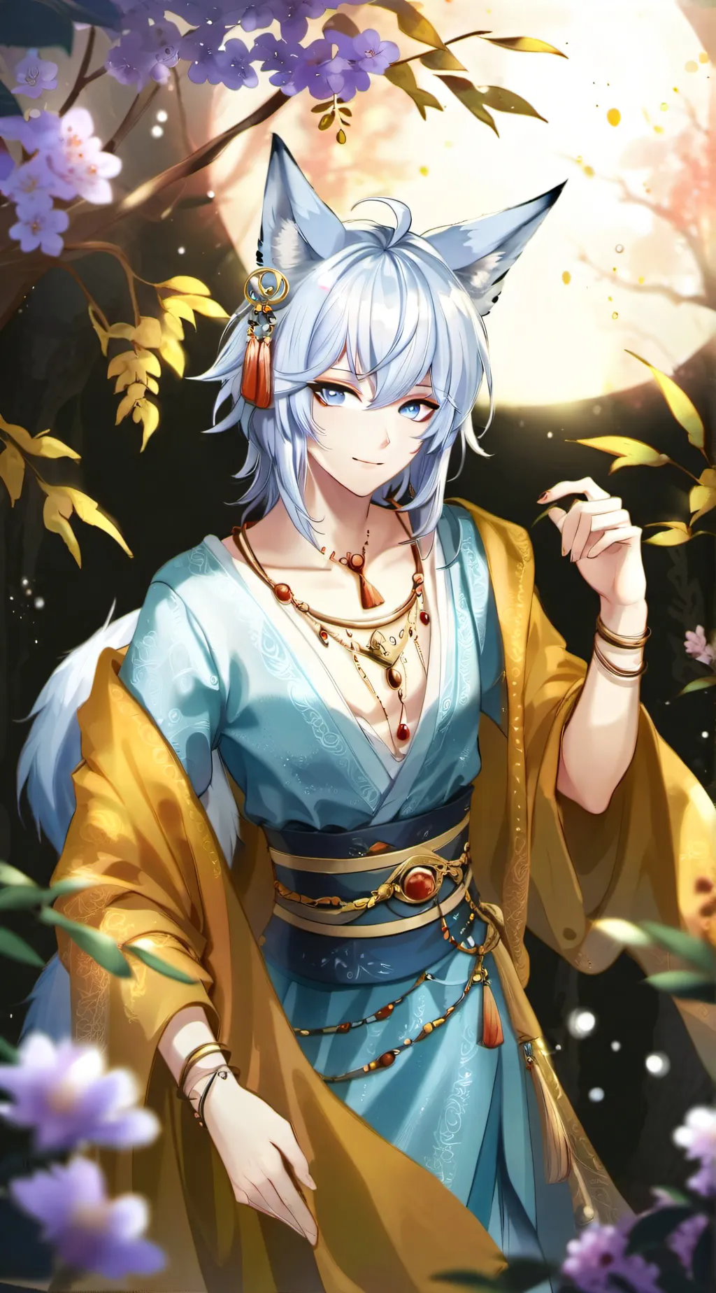 ai character: Azul background