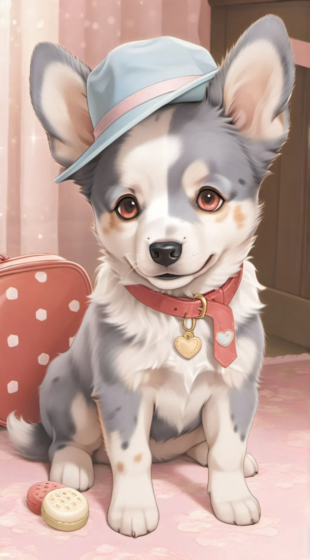 ai character: bluey background