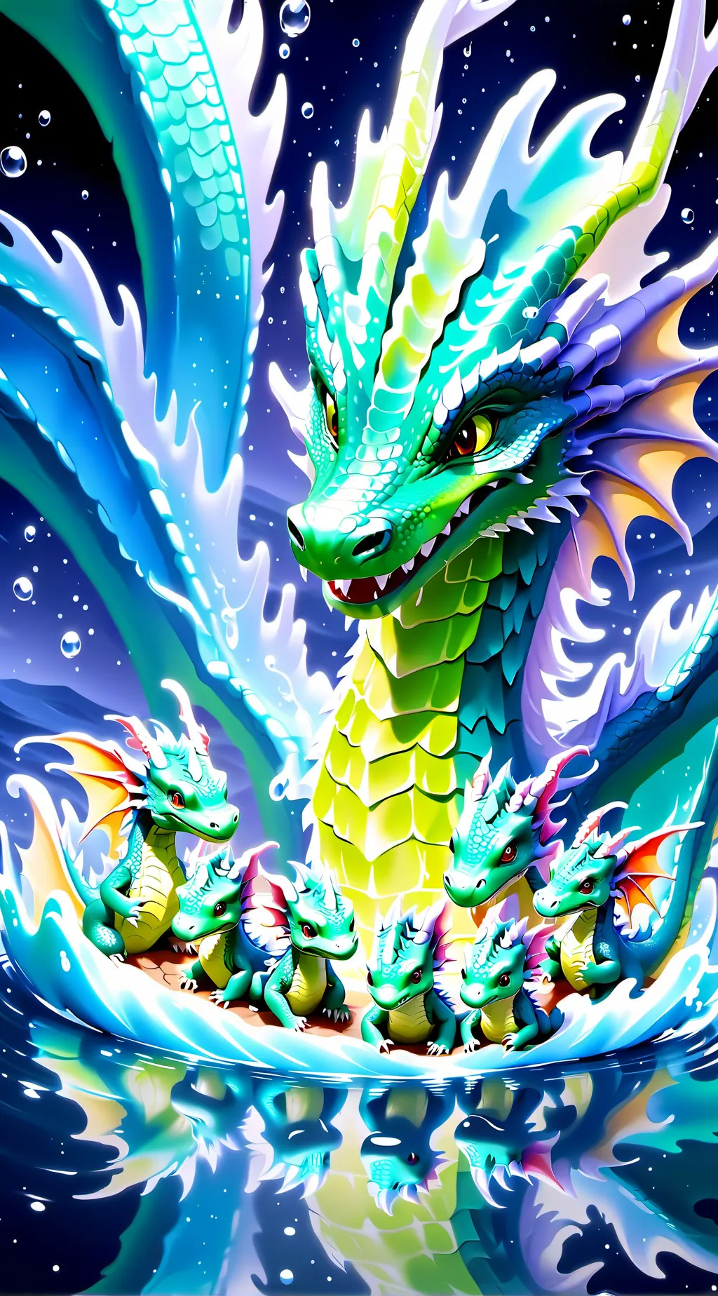 ai character: Seaweed background