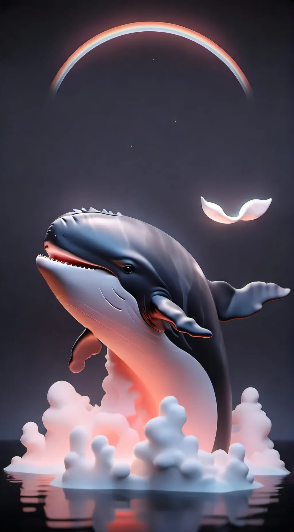 ai character: Whale meme background