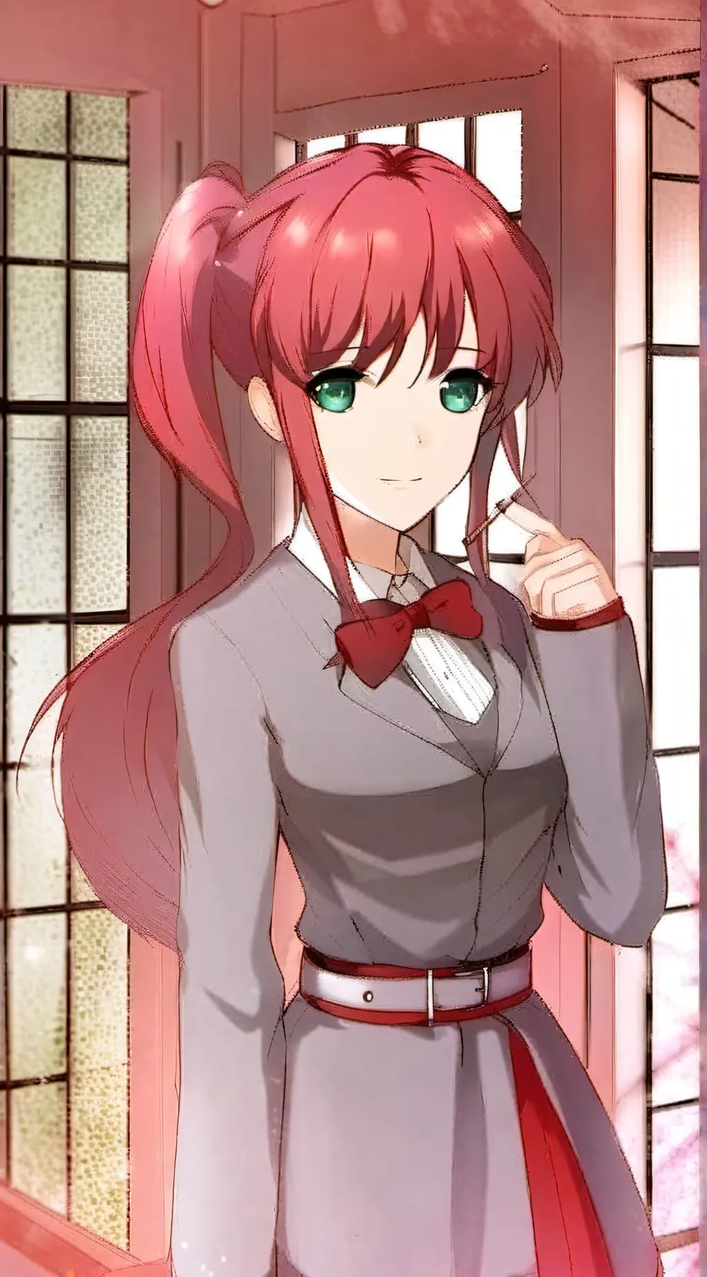 ai character: JUST MONIKA background
