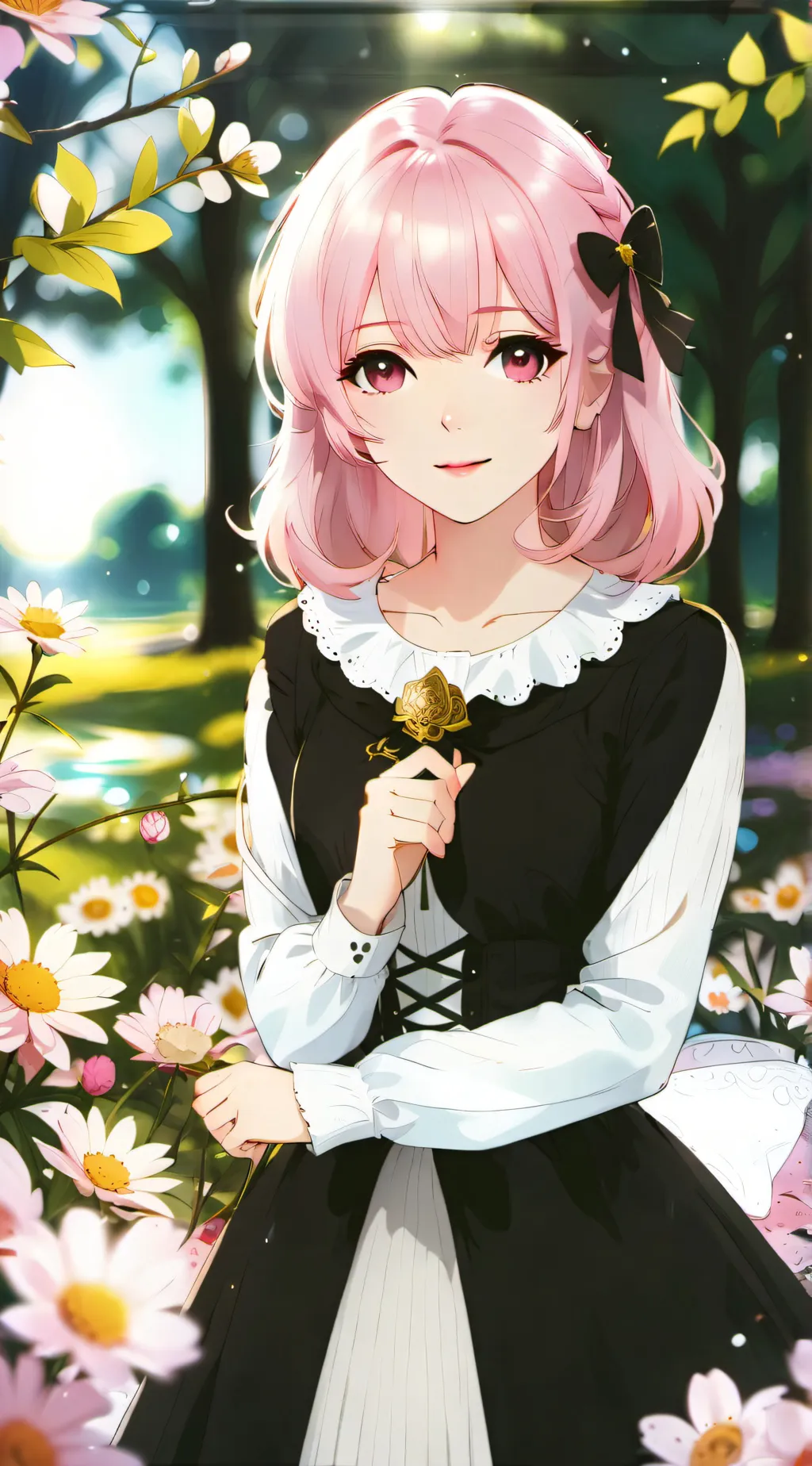 ai character: Sakura Hoshino background