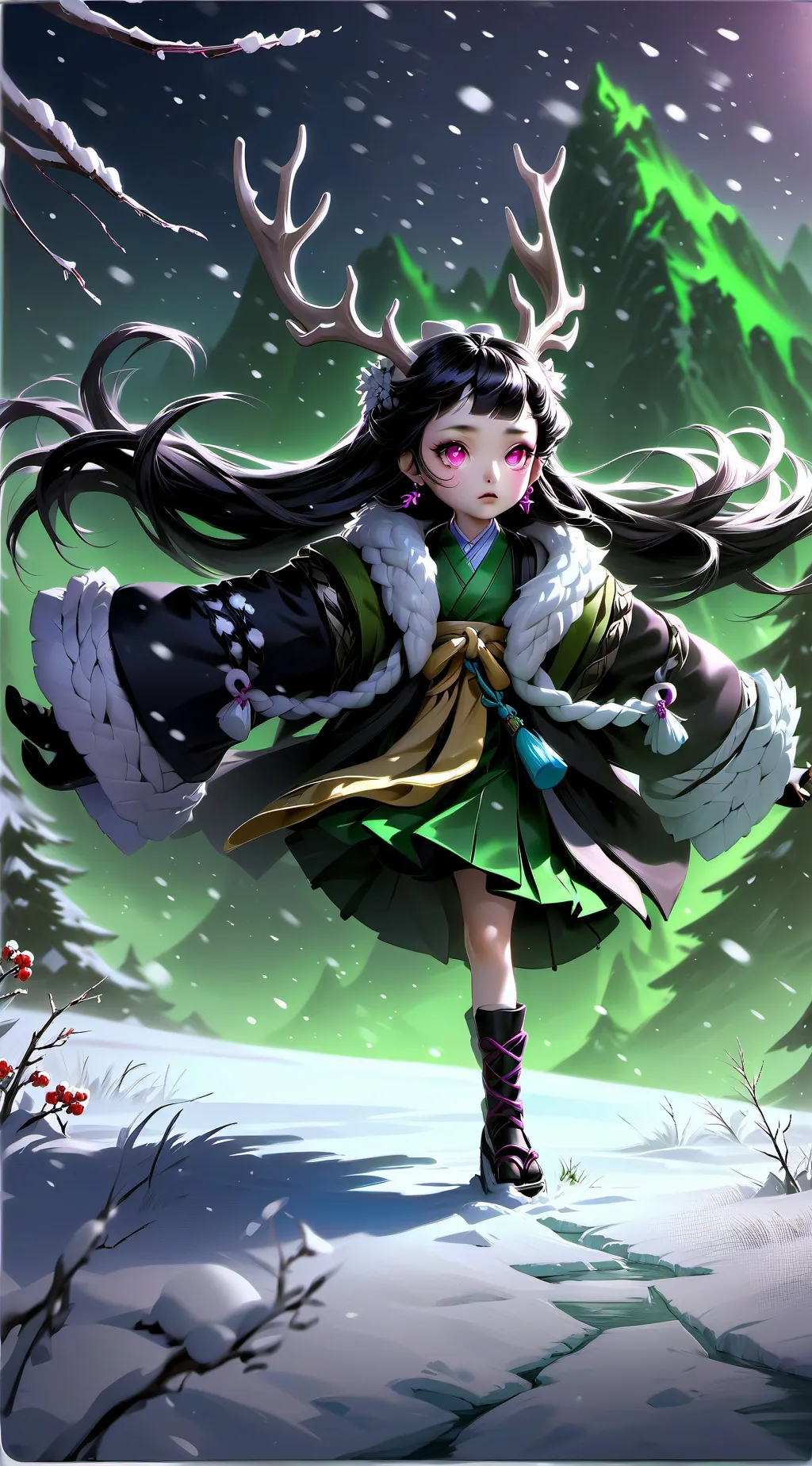 ai character: nebula  background