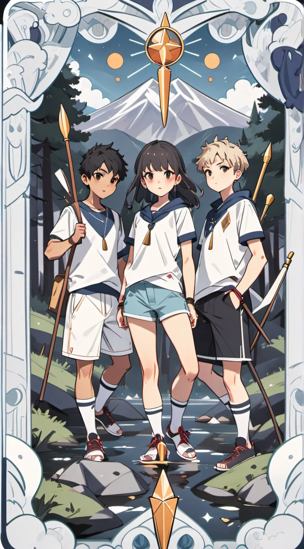 ai character: Camp of demigods background