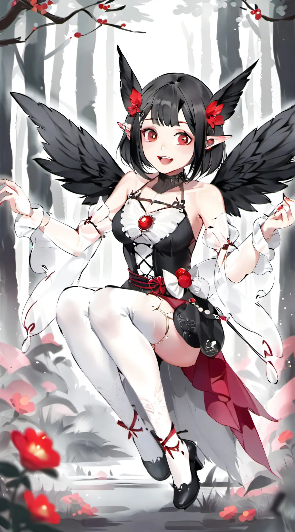 ai character: Feathered-bat background