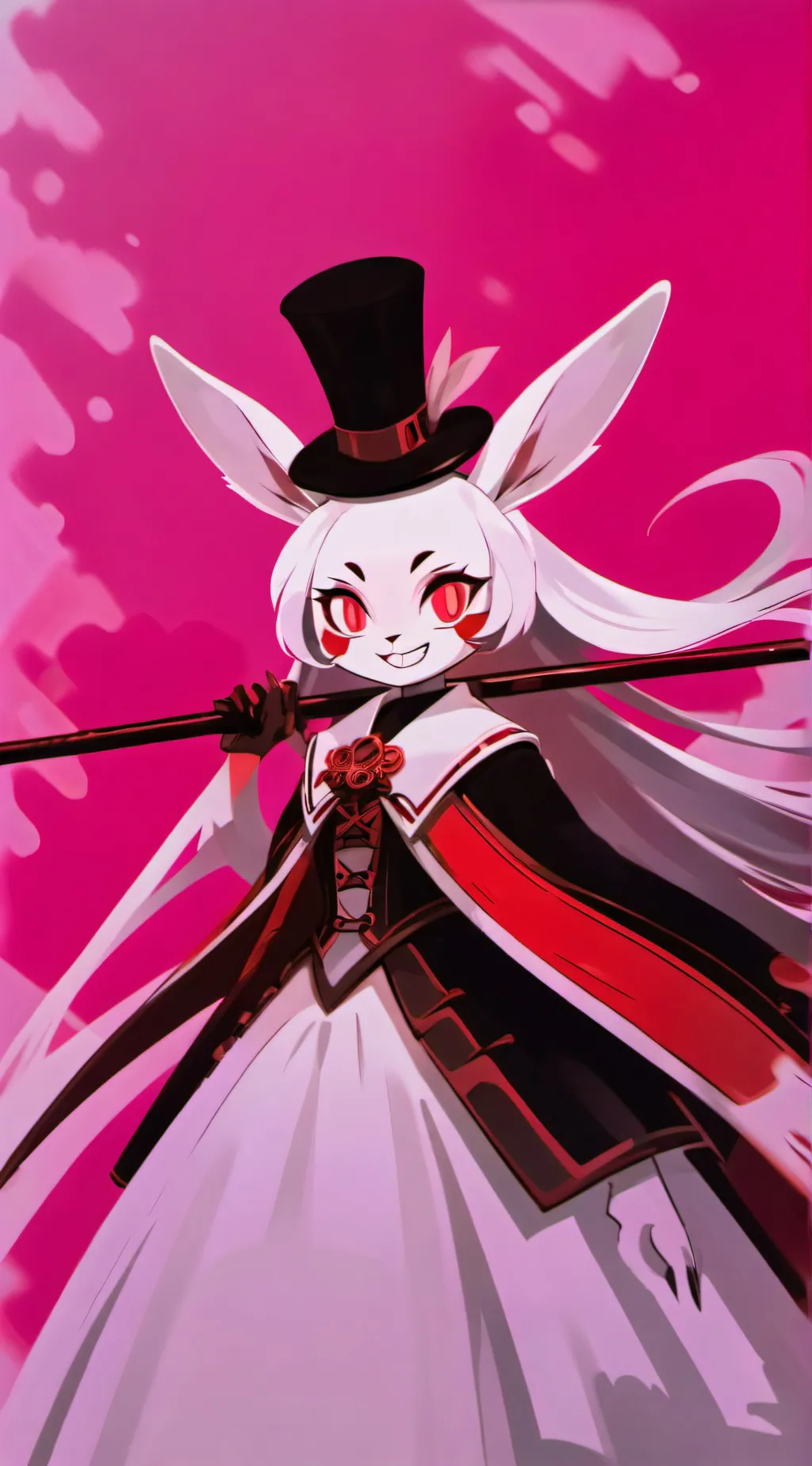 ai character: Angeldust *AU* background
