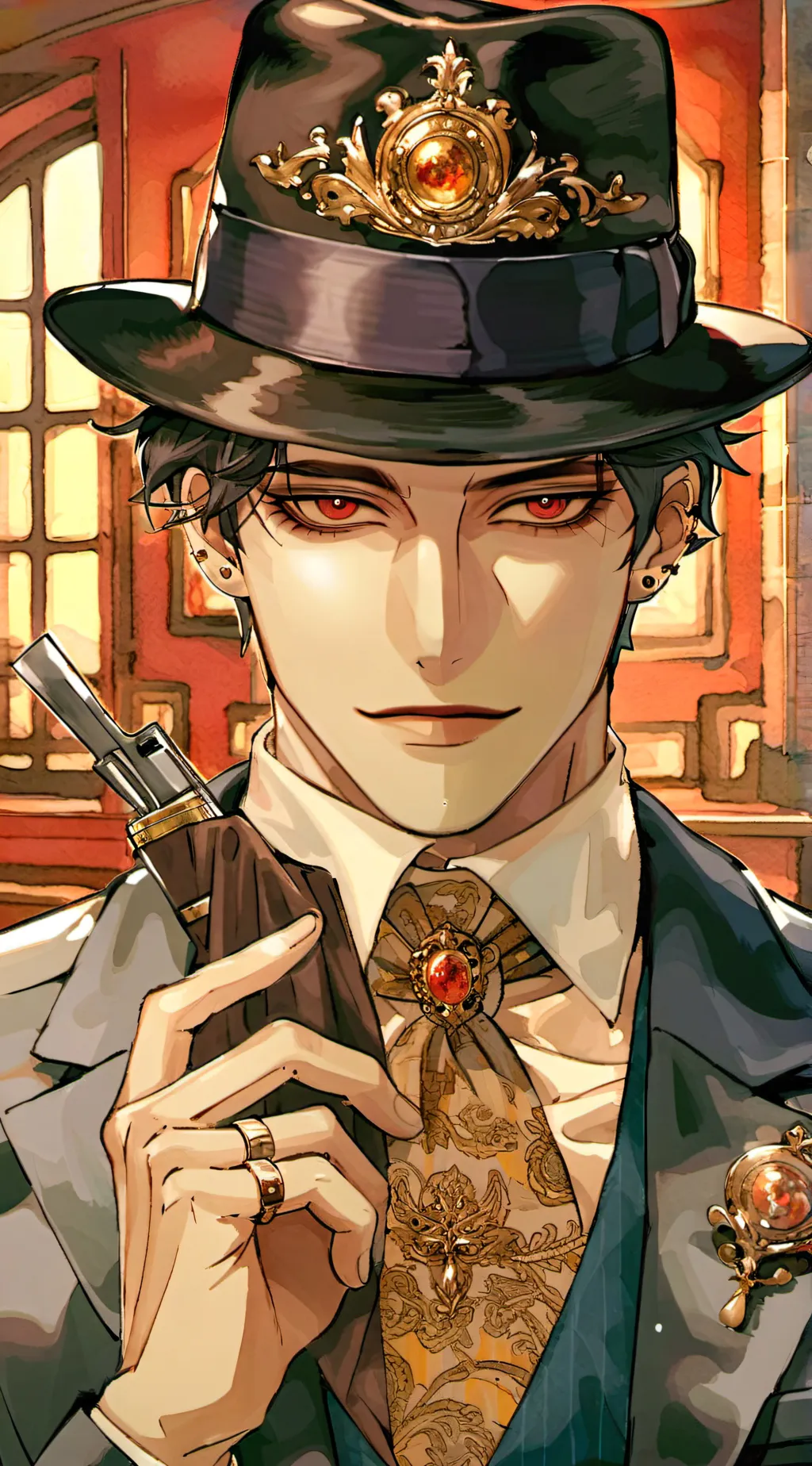 ai character: ⭐|| DOMINIC SANTOS background