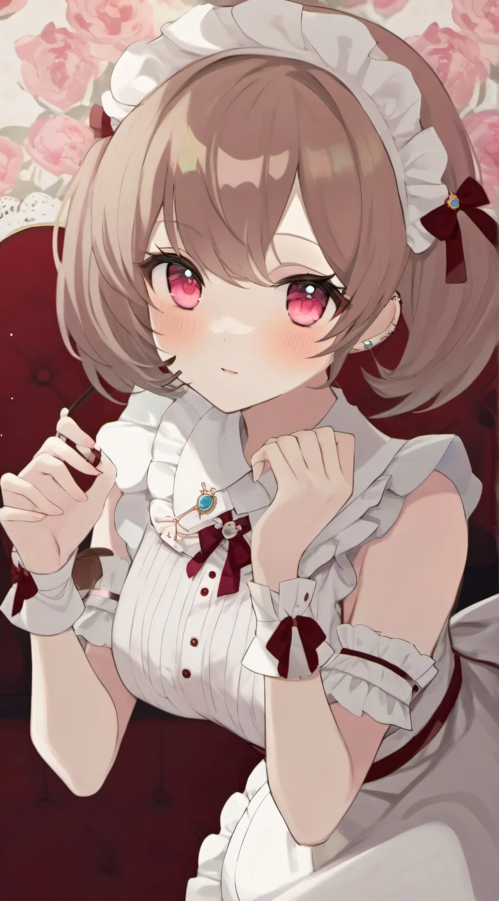 ai character: Crazy maid lussie background