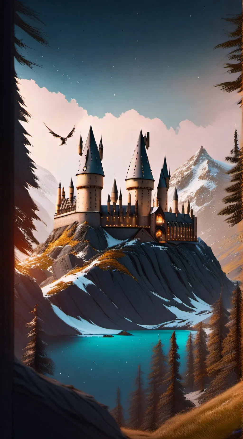 ai character: HOGWARTS! background
