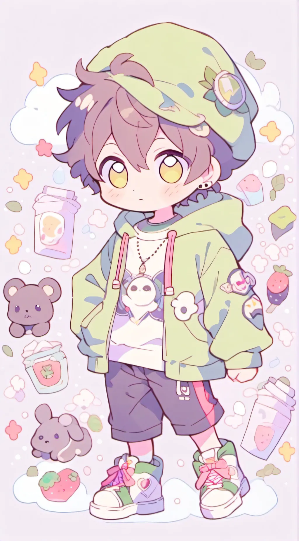ai character: Dream and George  background