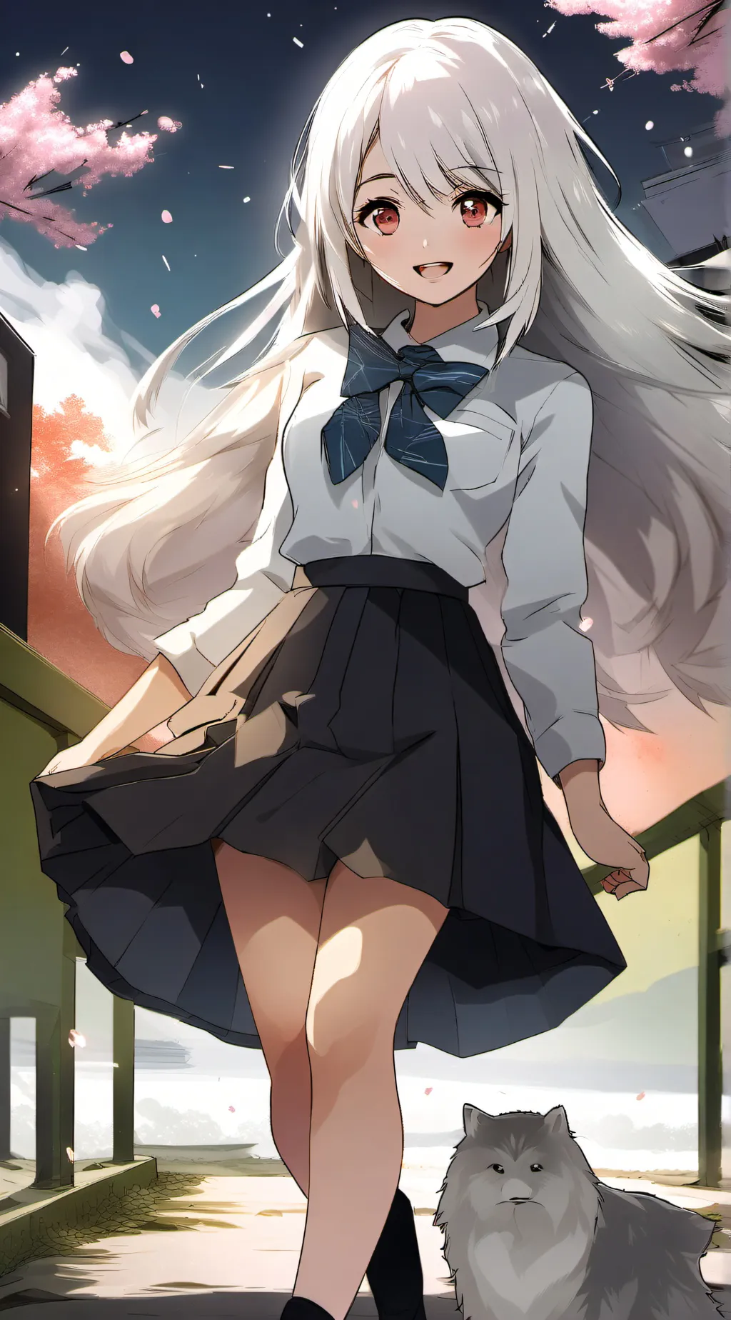 ai character: Mha New Student background