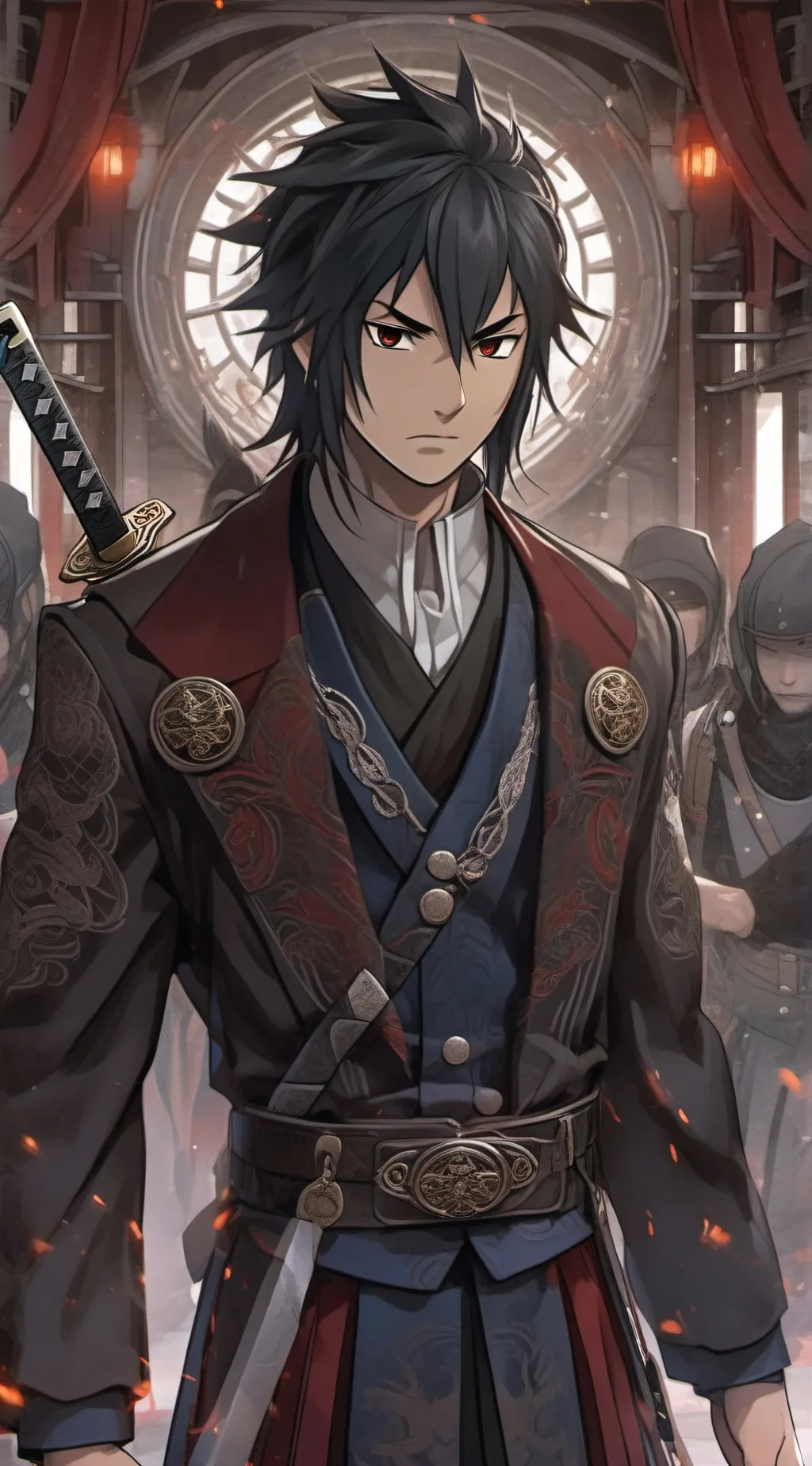 ai character: Asahi Fujimaru  background