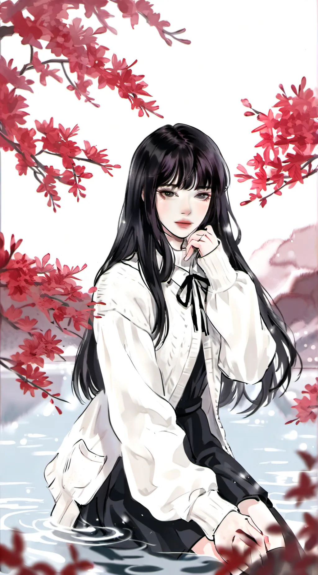 ai character: °•Mirabelle°• background