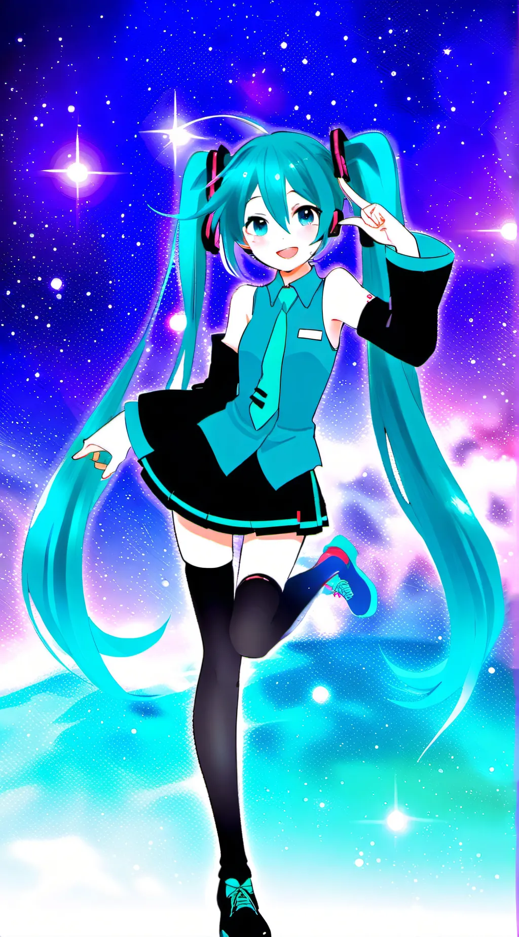 ai character: Miku background