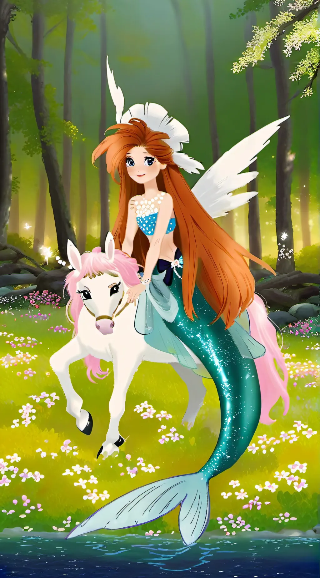 ai character: Mermaid (MLP) background