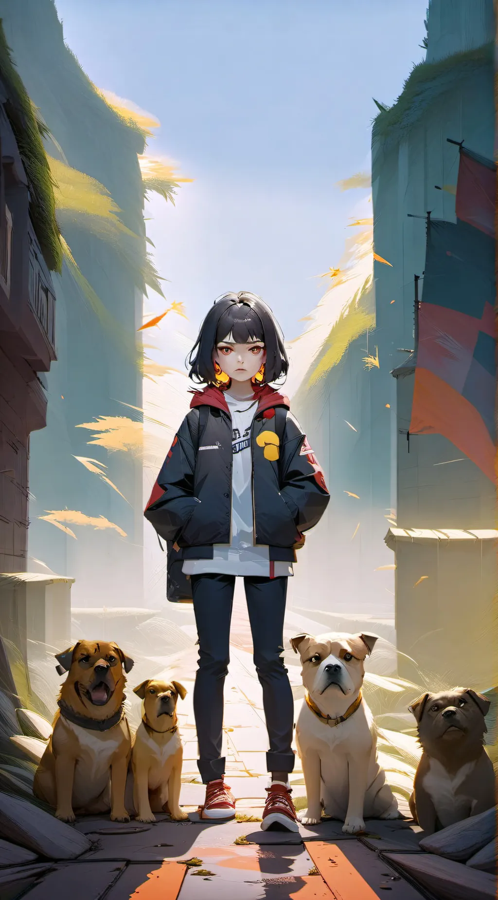 ai character: Brat  background