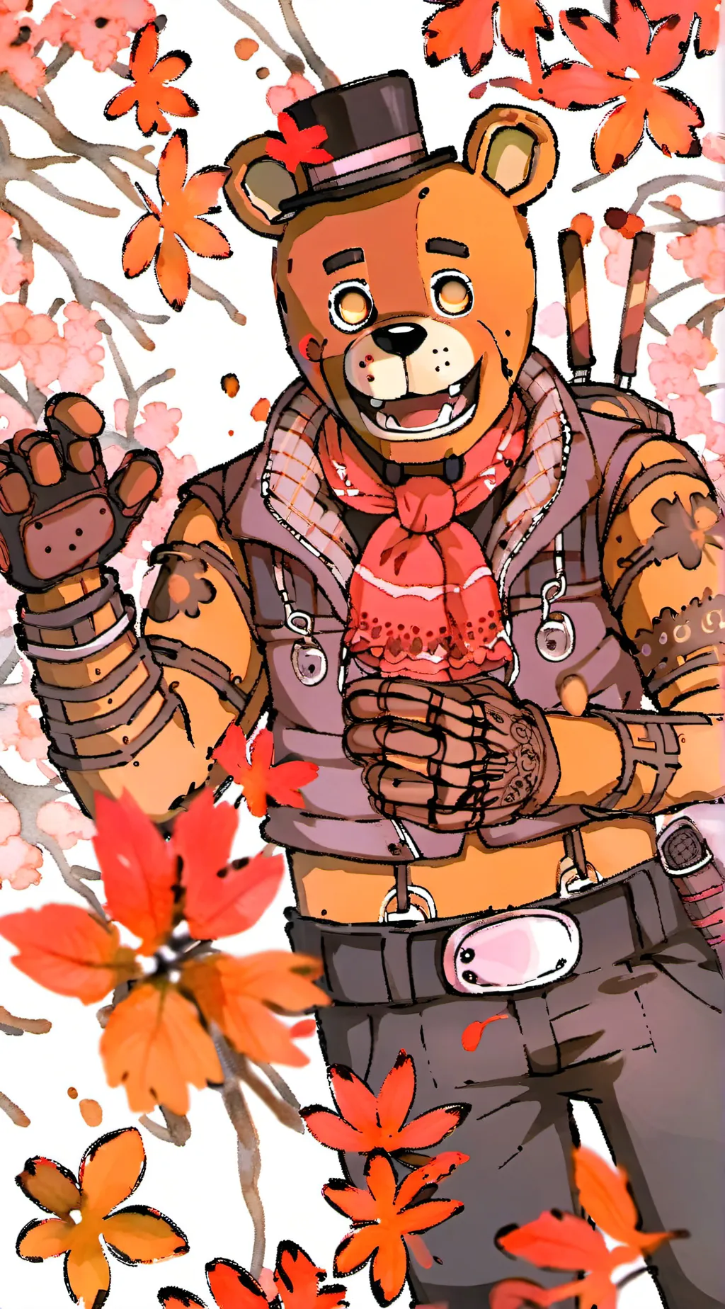 ai character: Fredt fazbear background