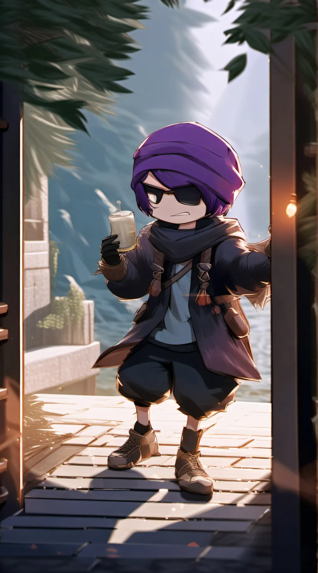 ai character: Uzi background