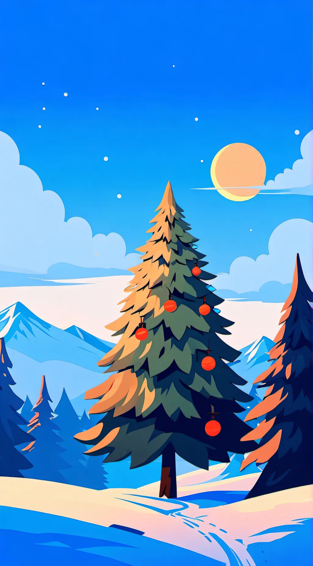 ai character: HH Christmas!!!  background