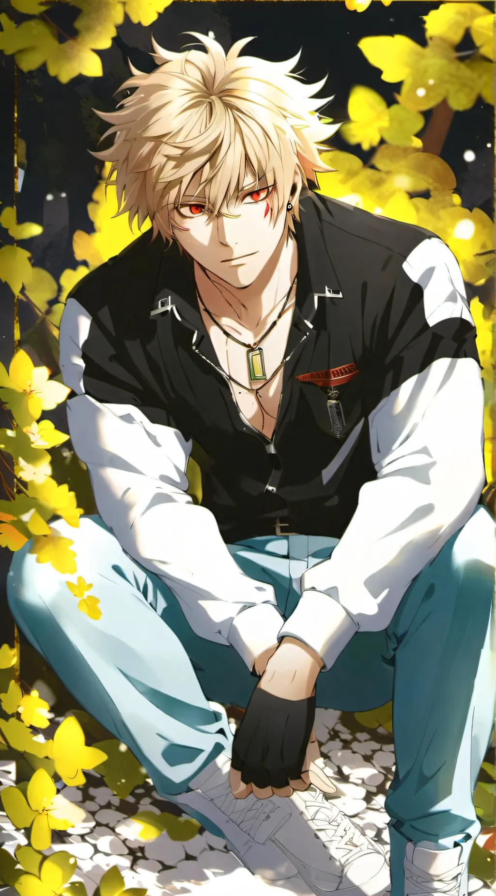 ai character: Katsuki bakugo background