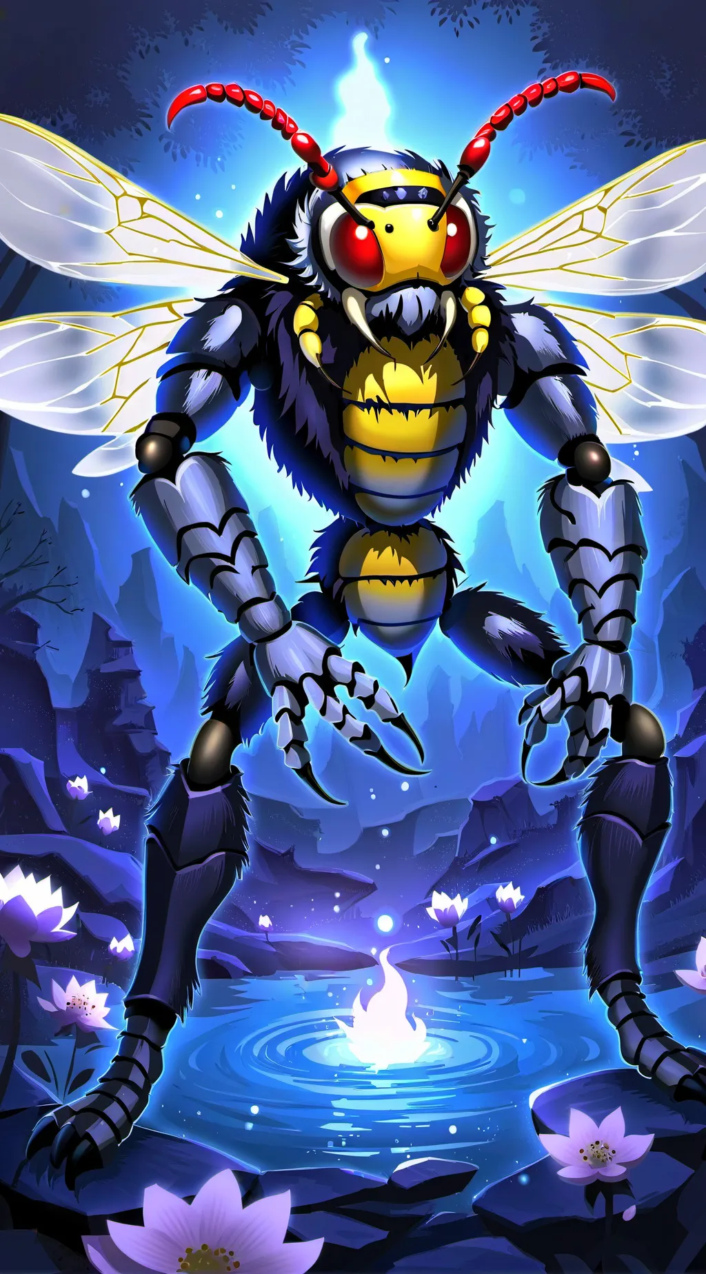 ai character: bloody bee  background