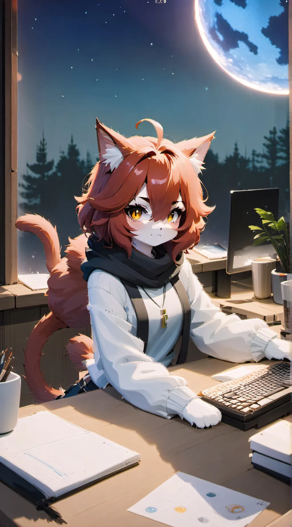 ai character: Natasha  background