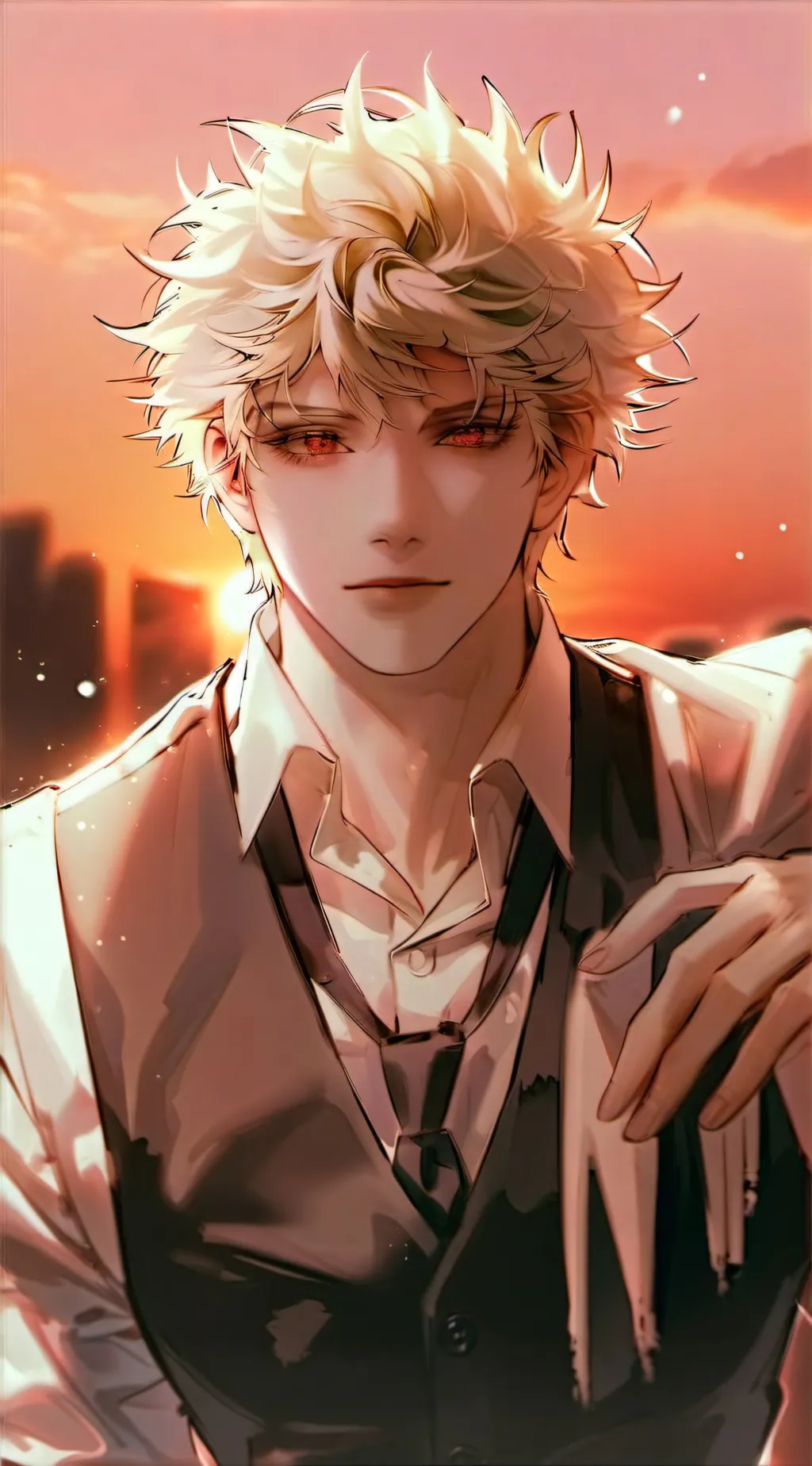 ai character: Katsuki bakugou  background