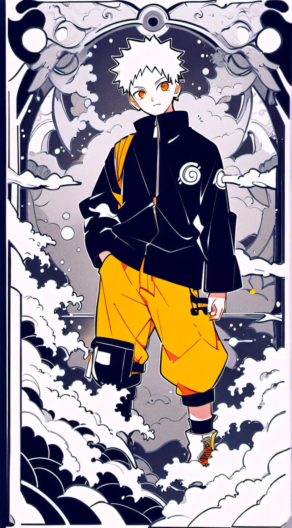ai character: Naruto Uzumaki  background