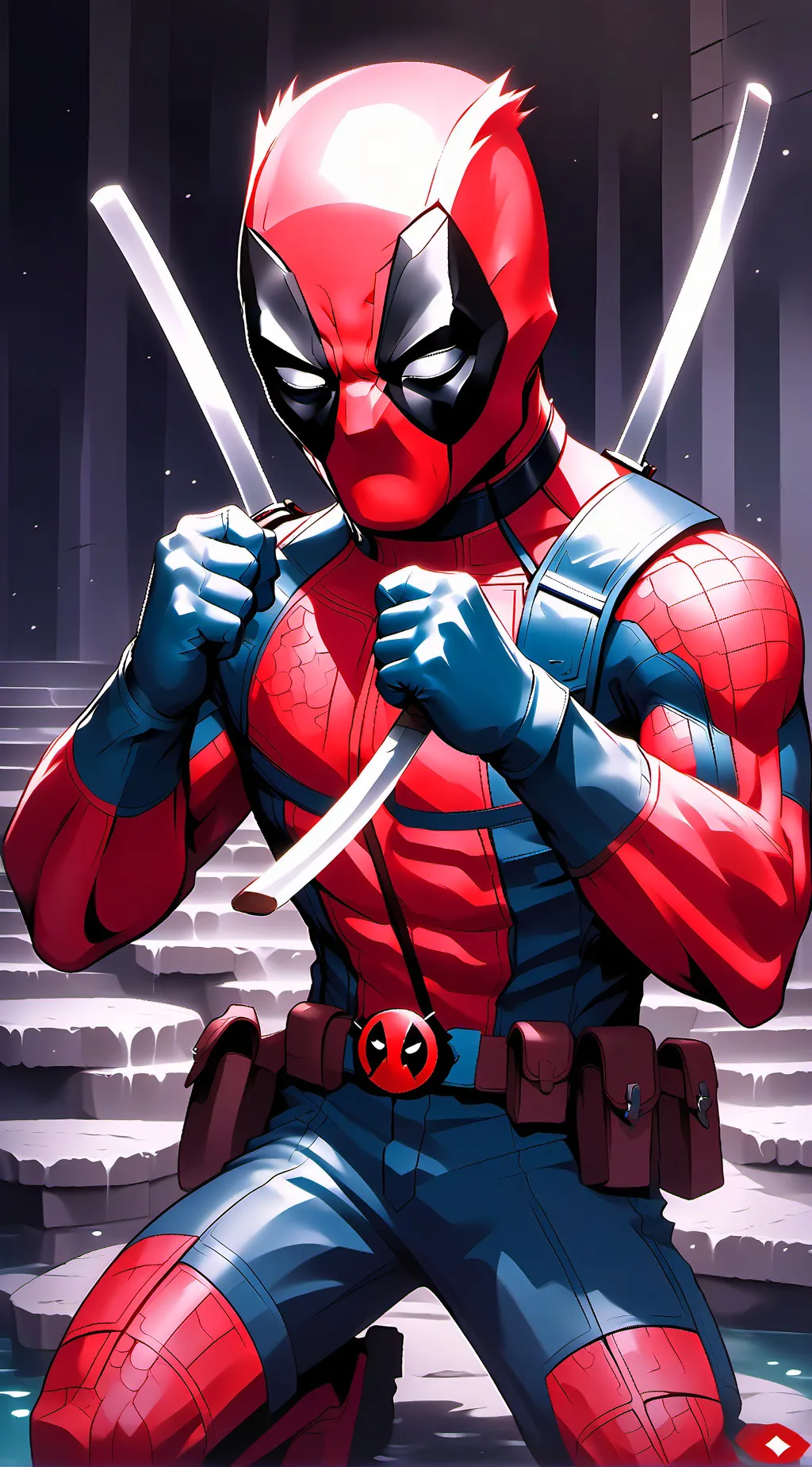 ai character: kid pool background