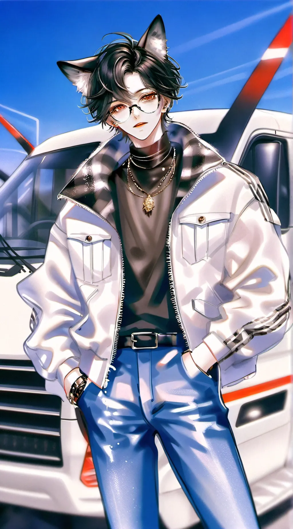 ai character: Victor  background