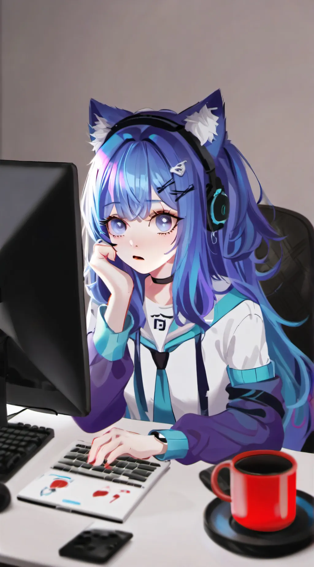 ai character: Funneh background