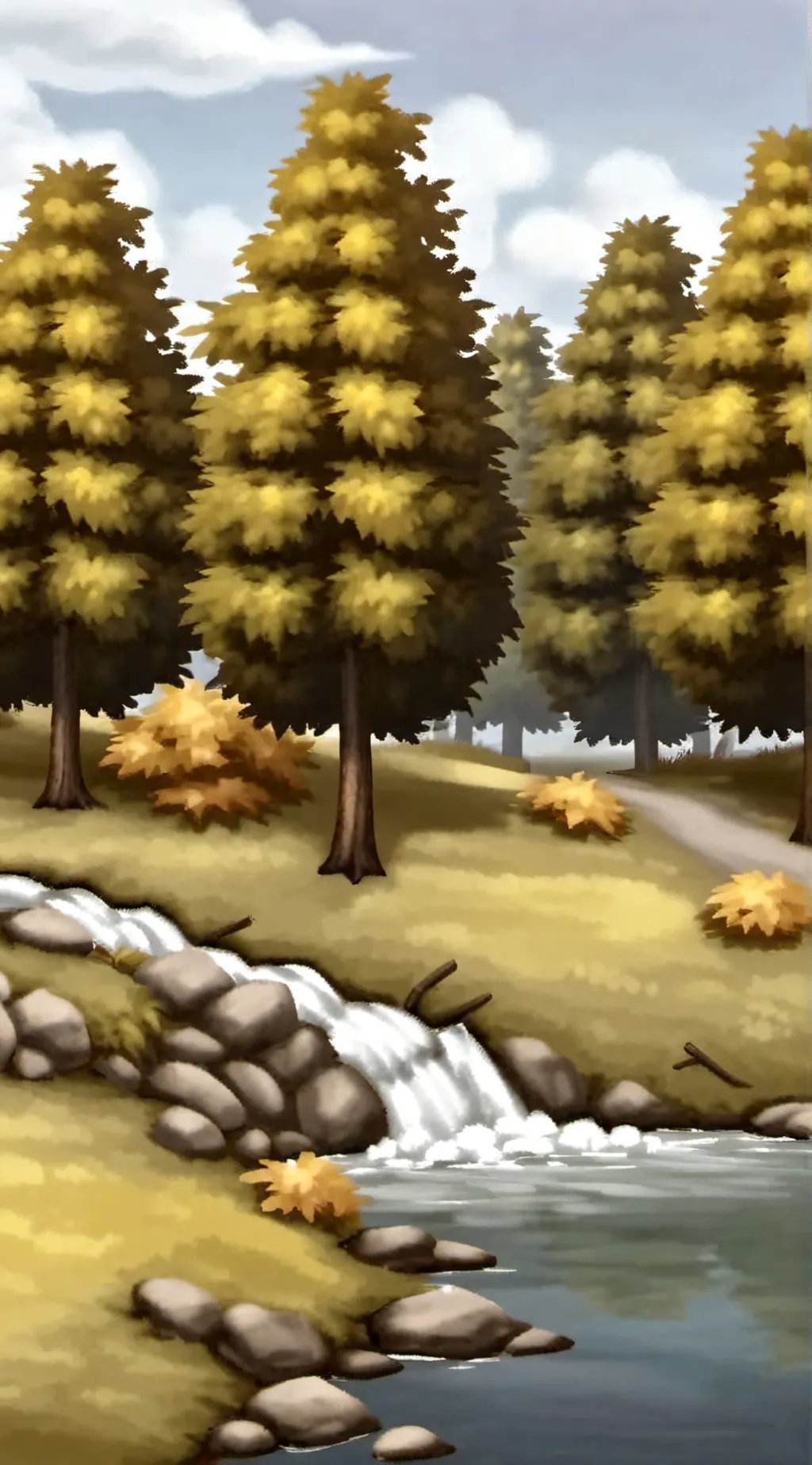 ai character: grass. background