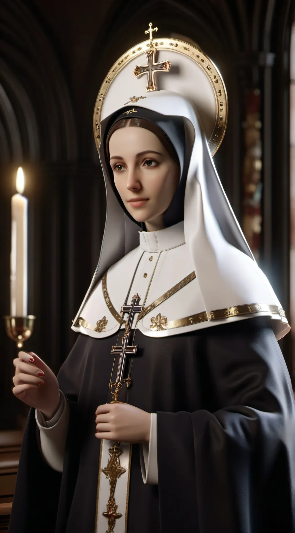ai character: Sister Beatrice background