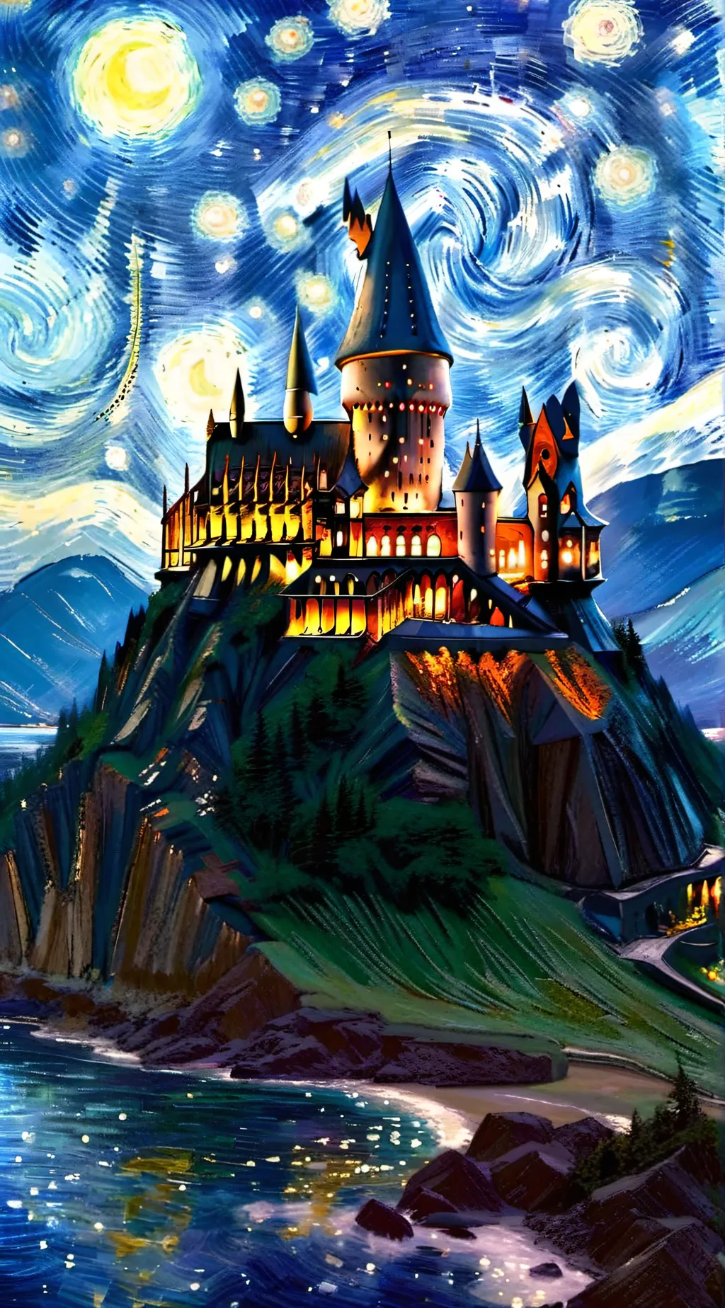 ai character: Hogwarts background