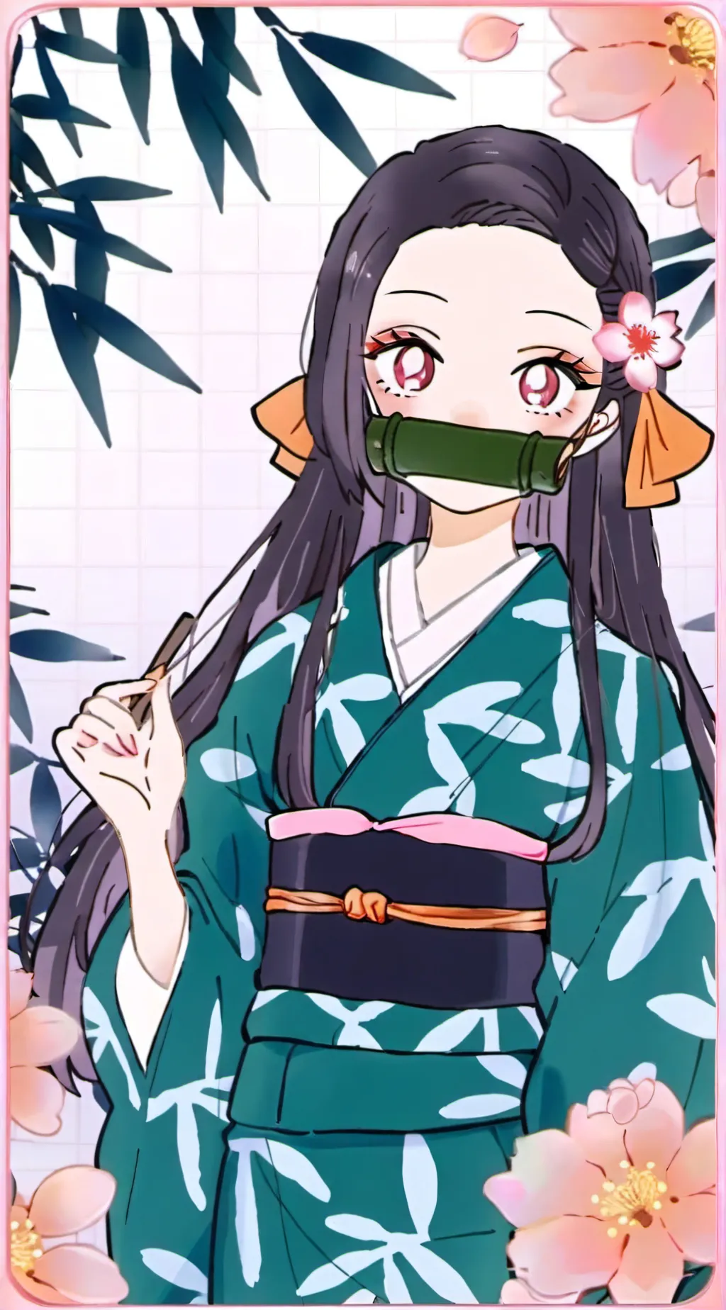 ai character:  🌹Nezuko Kamado🌹 background