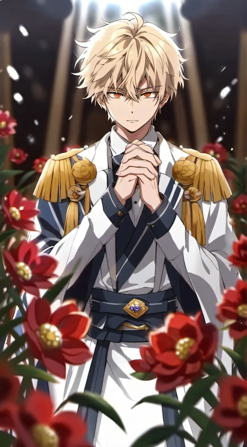 ai character: Mha blindfold kiss background