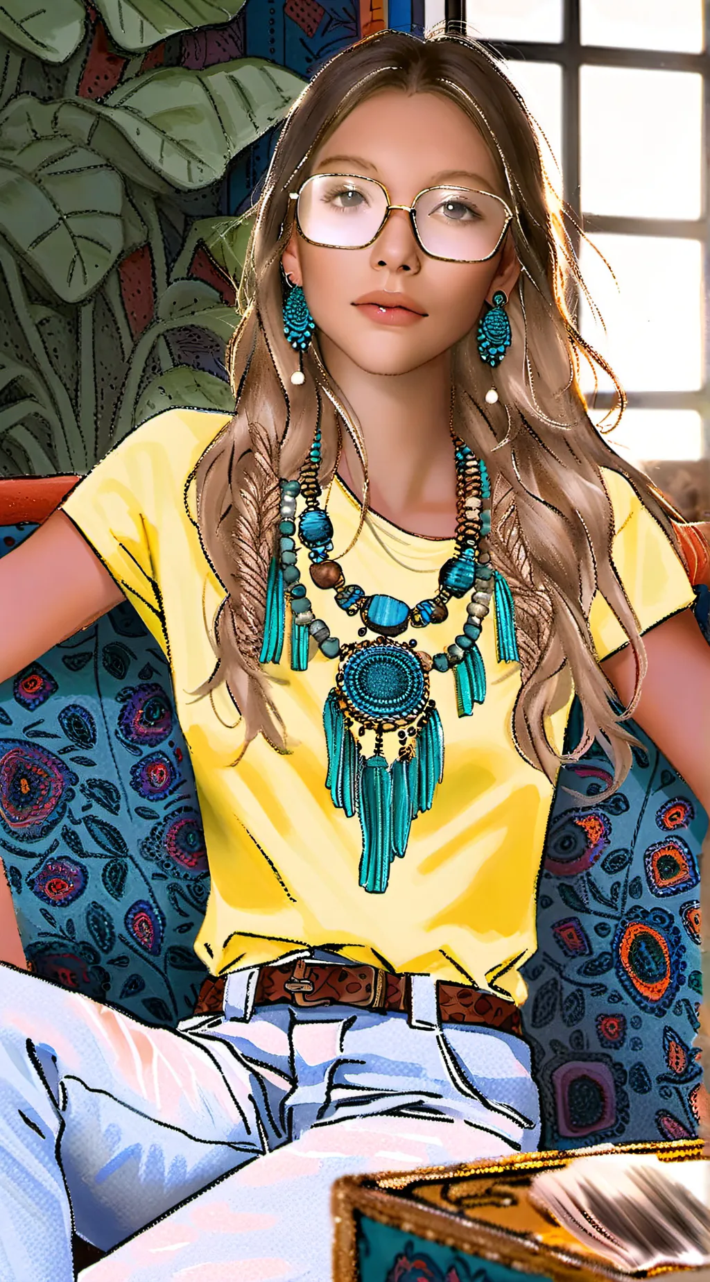 ai character: Therian_at_work background