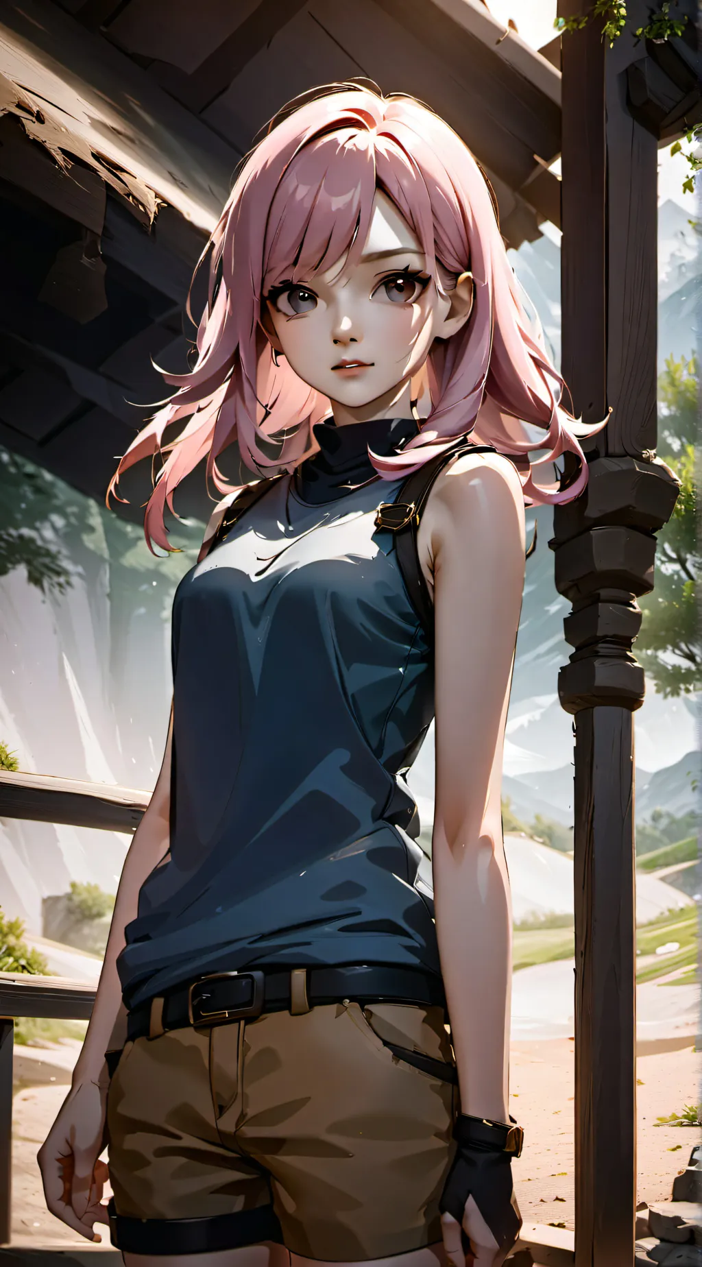 ai character: Sakura background