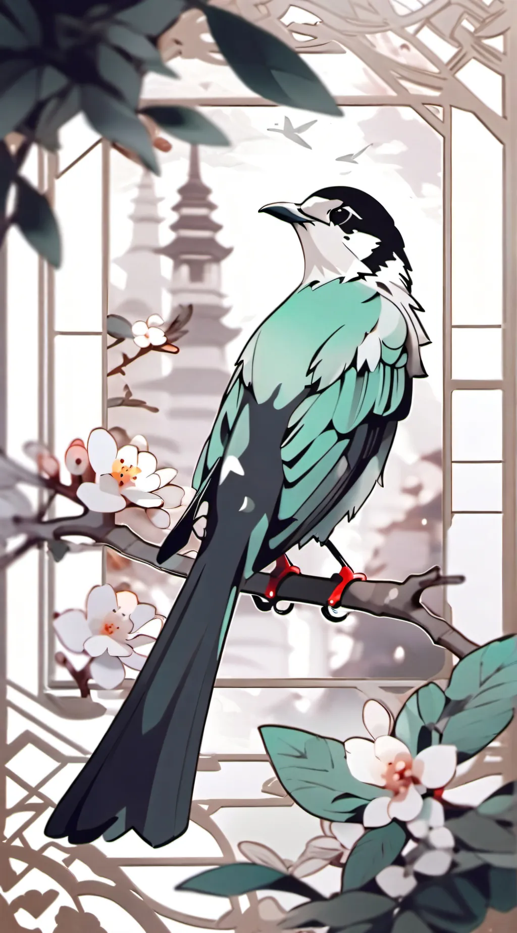ai character:  Mint_45803  background